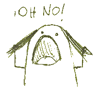 Ounou Oh No Sticker