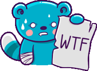 Over It Wtf Sticker