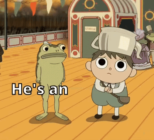 Over The Garden Wall Cold GIF. This 498 x 455 animated GIF is part of our over the garden wall the beast collection. Related themes include cold, frog, sad…