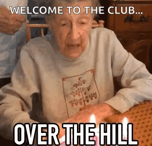 Over The Hill Grandma GIF. This 314 x 302 animated GIF is part of our over the hill birthday collection. Related themes include laugh. Created by…