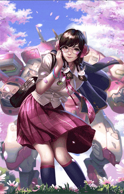 Over Watch Dva GIF