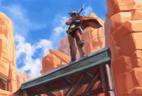 Overwatch GIF. This 480 x 326 animated GIF is part of our its high noon collection. View the original animation, share it, or browse related GIFs.