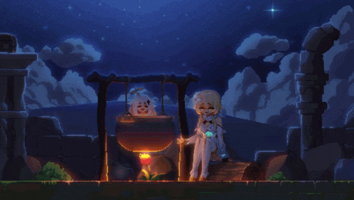 Paimon Cooked GIF
