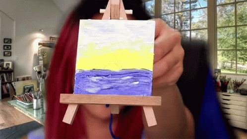Painting Lizzy Capri GIF