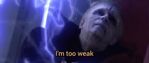 Palpatine Im Too Weak GIF. This 498 x 211 animated GIF is part of our palpatine unlimited power collection. Related themes include star wars, tired. Created…