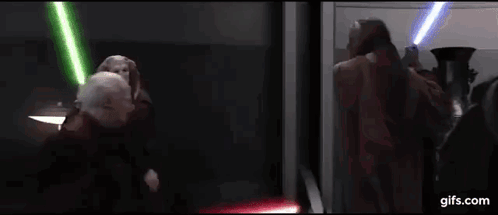 Palpatine Lightsaber Fight Palpatine Kill Jedi Masters GIF. This 498 x 215 animated GIF is part of our palpatine unlimited power collection. Created by…