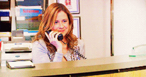 Pam Jim GIF. This 498 x 264 animated GIF is part of our its happening the office collection. Created by louloubean. View the original animation, share it…