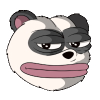 Panda Bamboo Sticker