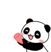 Panda Confetti Sticker