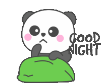 Panda Good Night Sticker