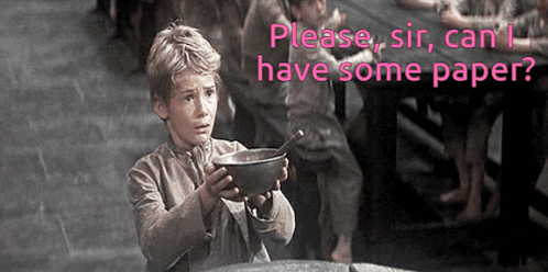 Paper Please Can I Have Some More GIF. This 498 x 248 animated GIF is part of our oliver twist please sir collection. Created by OriLikestoMeme. View the…