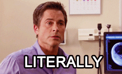 Parks And Rec Literally GIF
