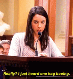 Parks And Recreation Aubrey Plaza GIF