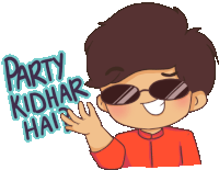 Party Indian Sticker