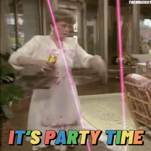 Party Time Golden Girls GIF