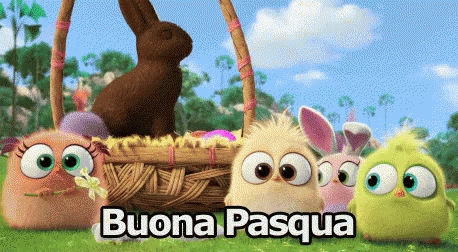 Pasqua Buona Pasqua Auguri Di Buona Pasqua Uccellini Uovo Di Pasqua GIF