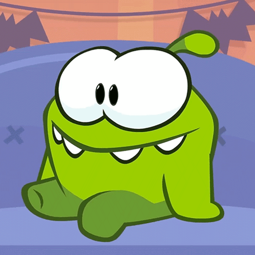 Patiently Waiting Om Nom GIF