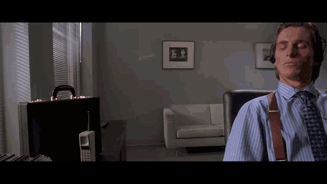 Patrick Bateman American Psycho GIF
