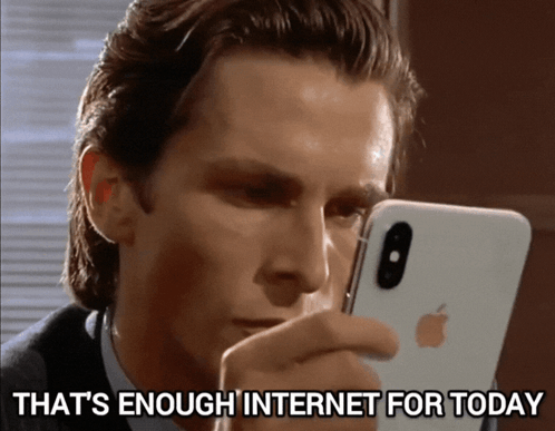 Patrick Bateman Oh My God GIF