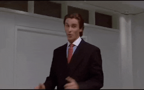 Patrick Bateman Talking Patrick Bateman GIF