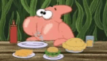 Patrick Eating GIF