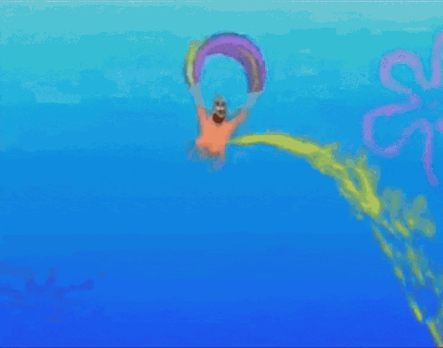 Patrick Star Patrick Peeing On People GIF