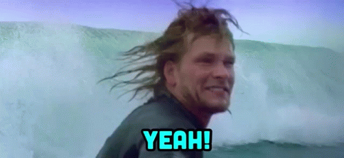 Patrick Swayze Yeah GIF