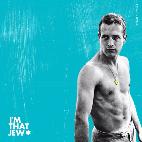 Paul Newman Jewish Pride GIF