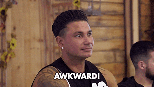 Pauly D Awkward GIF. This 498 x 280 animated GIF is part of our awkward collection. Created by ZaxxKoby. View the original animation, share it, or browse…