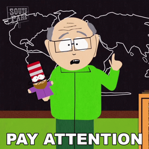Pay Attention Mr Garrison GIF. This 498 x 498 animated GIF is part of our thanks for your attention collection. Related themes include listen. Created by…