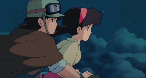 Pazu Sheeta GIF. This 480 x 259 animated GIF is part of our freezing anime collection. Related themes include anime, cold, smile. Created by sleepingkogoro…