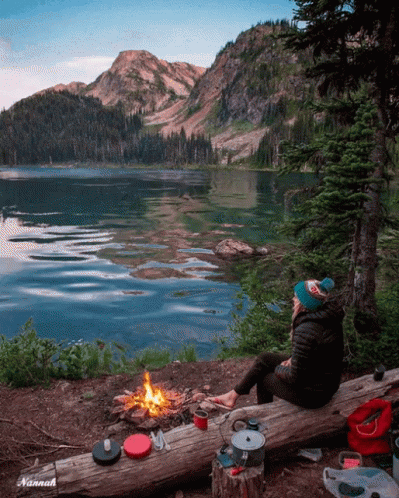 Peace Camping GIF. This 399 x 498 animated GIF is part of our funny camp collection. Related themes include bonfire, water. View the original animation…
