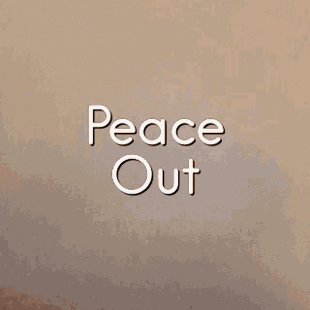 Peace Out Hand GIF