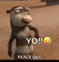 Peace Out Im Out GIF