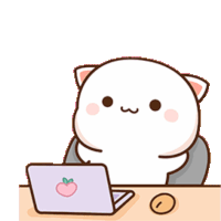 Peach Goma Sticker