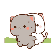 Peach Goma Sticker