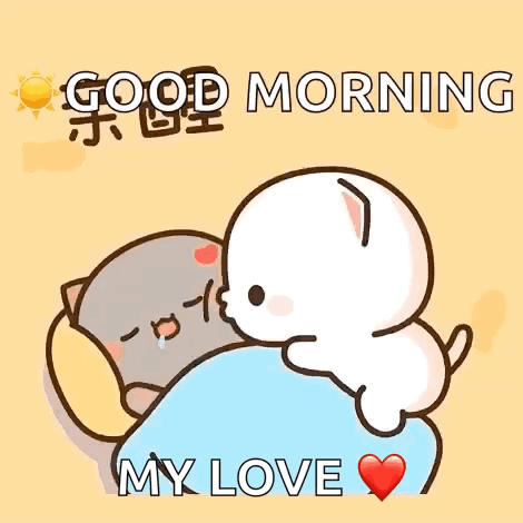 Peach Goma Mochi Cat GIF