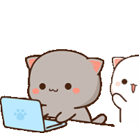 Peach Goma Pc Jump Surprise Sticker