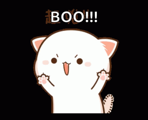 Peachcat Boo GIF