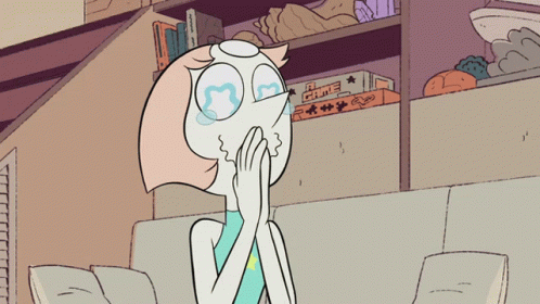 Pearl Blush GIF. This 498 x 280 animated GIF is part of our steven universe star eyes collection. Related themes include pearl steven universe, proud…