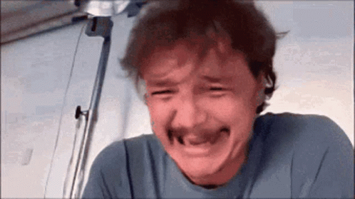 Pedro Pascal Cry GIF