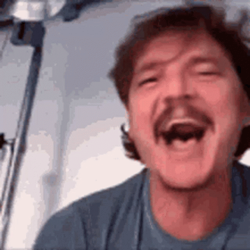 Pedro Pascal Happy GIF