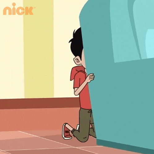 Peeking Bunty GIF