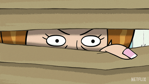 Peeking Through The Blinds Creeping GIF