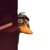 Peeping Mack Mallard Sticker
