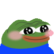 Peepo Blush Sticker