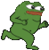 Peepo Peepo Run Sticker