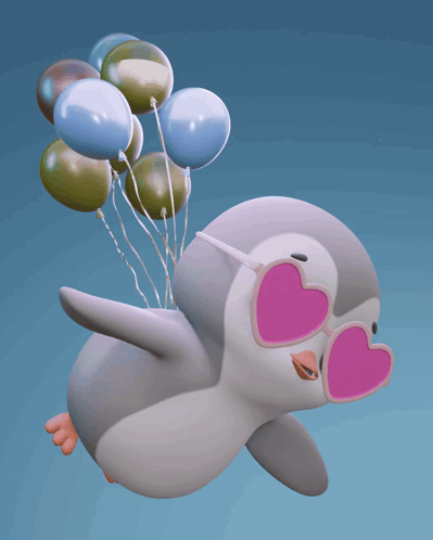 Pengu Flying GIF