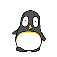 Penguin Big Eye Sticker