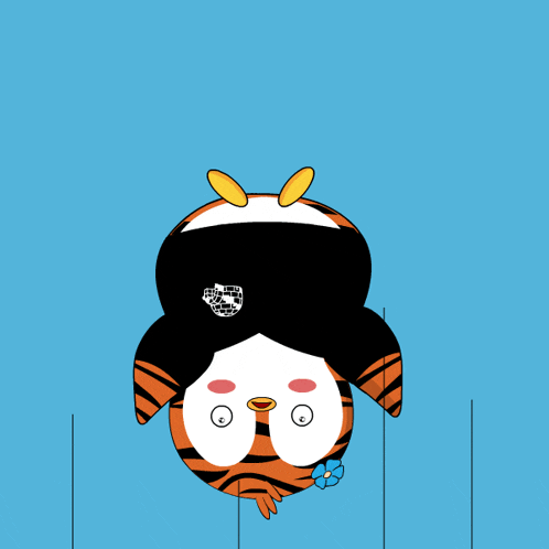 Penguin Falling GIF